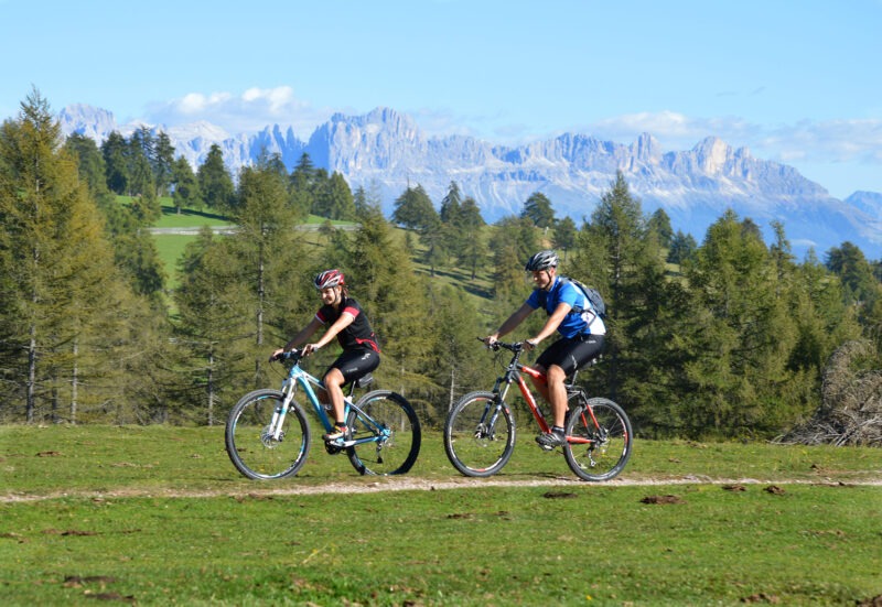 Radfahren in Südtirol, Panorama am Salten bei Meran